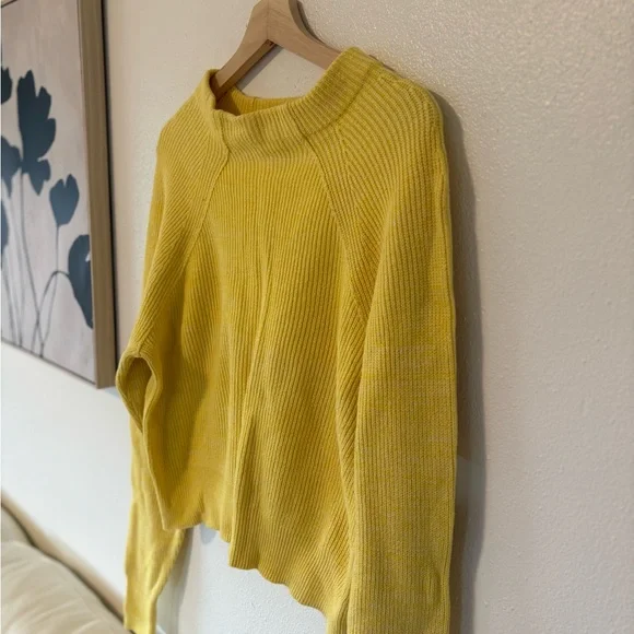 Free People Bright Yellow Turtleneck Sweater - Picture 8 of 11